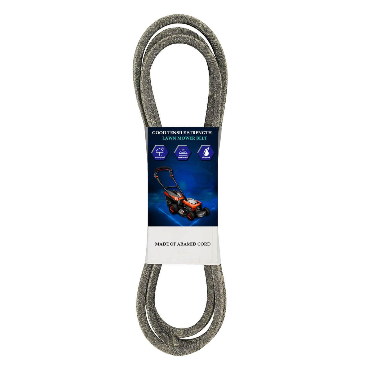ILONPA mower deck belt 1/2 x 101-1/4 inches, John Deere compatible and durable