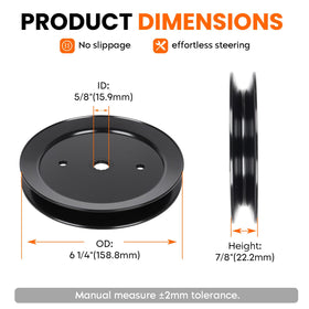 ILONPA spindle assembly compatible with Husqvarna YTH22V46 for smoother lawn care.