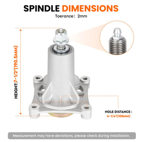 ILONPA spindle-assembly close-up shows mounting surface for easy mower integration.