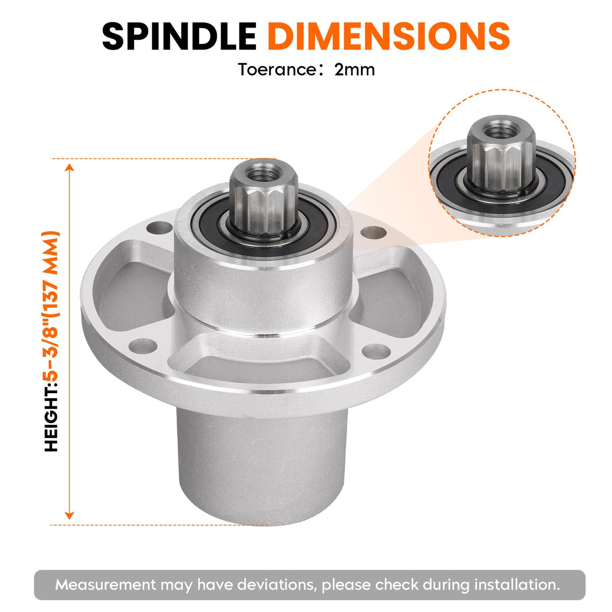 ILONPA Hustler Raptor SD fit spindle assembly ensures precise compatibility