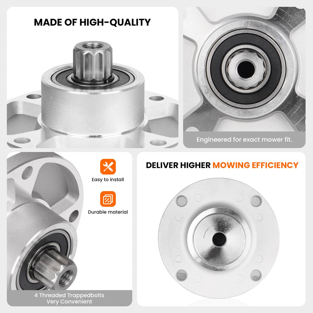 ILONPA Raptor flip-up fit spindle assembly for easy maintenance