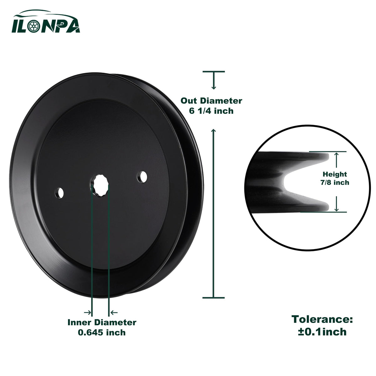 ILONPA spindle pulley for Ariens compatibility restores cutting deck performance