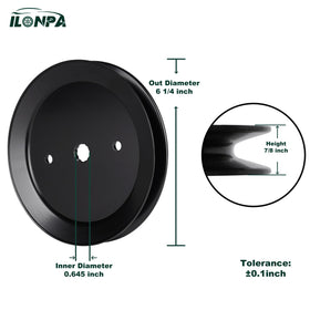 ILONPA spindle pulley for Ariens compatibility restores cutting deck performance