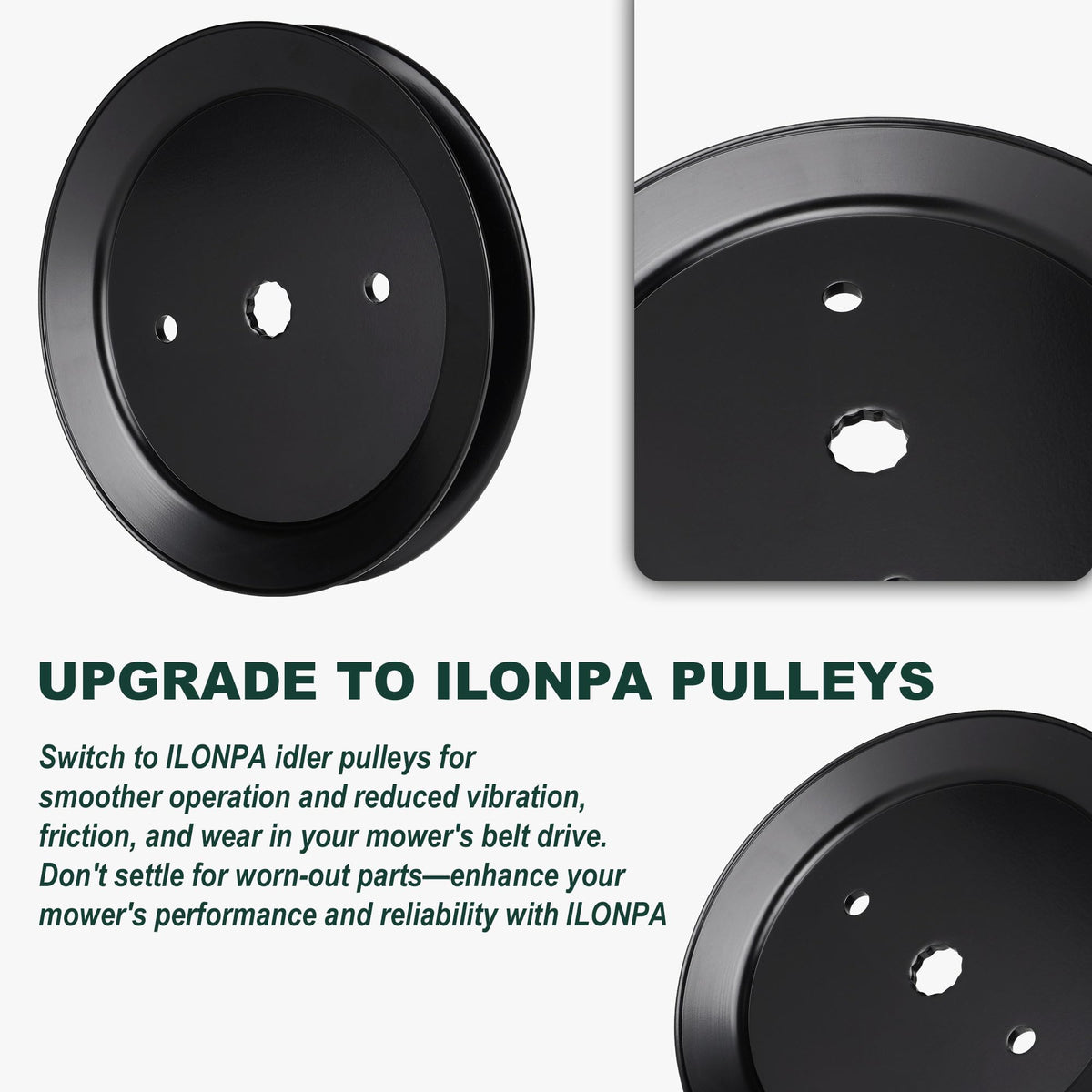 ILONPA spindle pulley for AYP compatibility supports easy replacement
