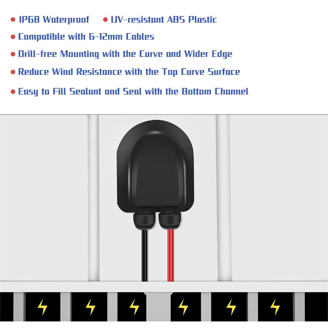 ILSSLI curved ABS housing demonstrates weather resistance for harsh conditions.