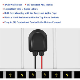 ILSSLI curved ABS housing demonstrates weather resistance for harsh conditions.
