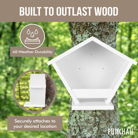 Mounting hardware included with Ilyapa Punchau nest box kit.