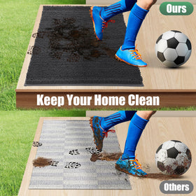 IM HOME Chenille absorbent outdoor doormat indoor-outdoor versatility suits foyers and patios