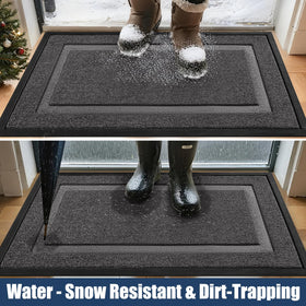 IM HOME dirt-capture top surface traps rain and debris at entry.