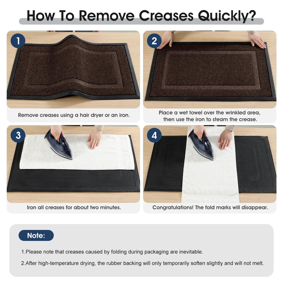 IM HOME easy-clean routine: shake, sweep, or hose down
