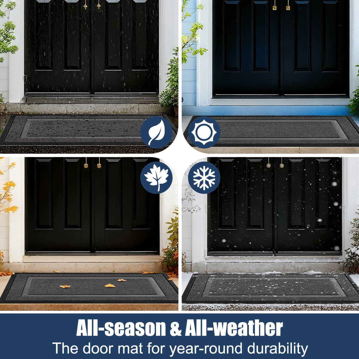 IM HOME durable entry rug withstands all seasons for entryways.