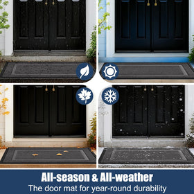 IM HOME durable entry rug withstands all seasons for entryways.