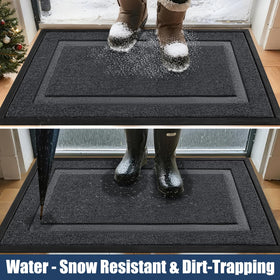 IM HOME natural rubber backing provides non-slip safety on wet floors