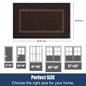 IM HOME close-up of non-slip rubber backing keeps the mat in place