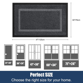 IM HOME waterproof door mat for patio, keeps floors dry during rain
