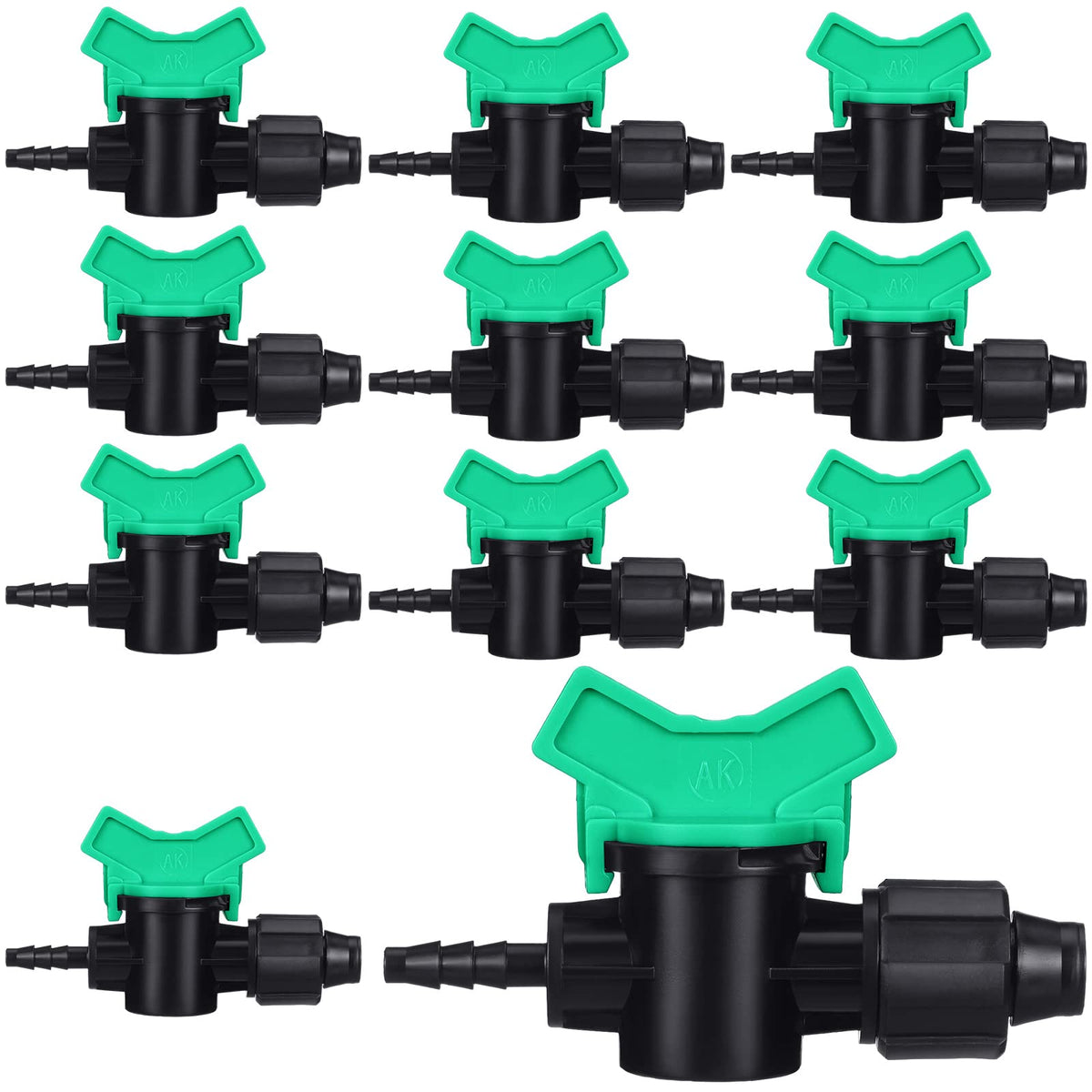 Hiboom 10 Pcs Drip Tape Fittings 5/8 x 1/4 Barb – Garden Irrigation