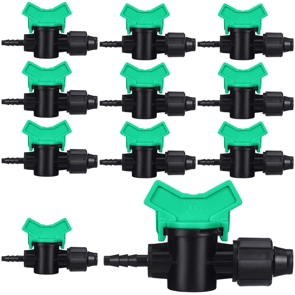 Hiboom 10 Pcs Drip Tape Fittings 5/8 x 1/4 Barb – Garden Irrigation