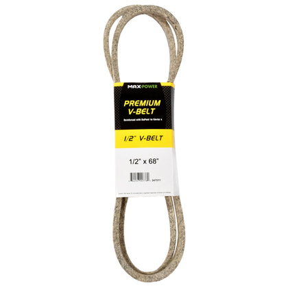 MaxPower 347511 Premium Kevlar V-Belt - 1/2-inch x 68-inch - Reinforced with DuPont Kevlar Fiber Cords
