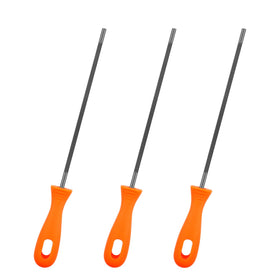 OXDFK Chainsaw Chain Sharpening File Set – 5/32, 7/32 & 3/16 in | Ergonomic Plastic Handles