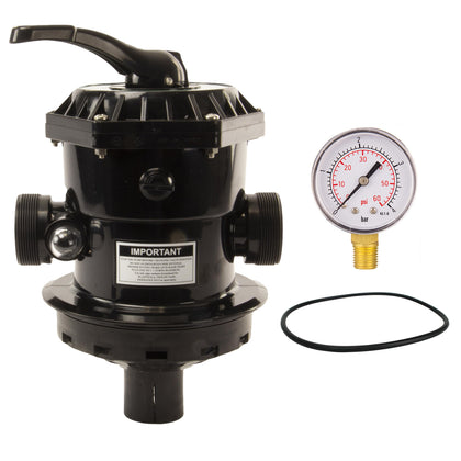 Rx Clear SP0714T VariFlo Top Mount 6-Way Valve – Compatible with Hayward Pro & VL Filters