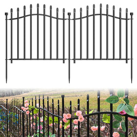 Bilibompa 10-Panel No-Dig Garden Fence | 24 in H x 27 in W, 22.5 ft Long