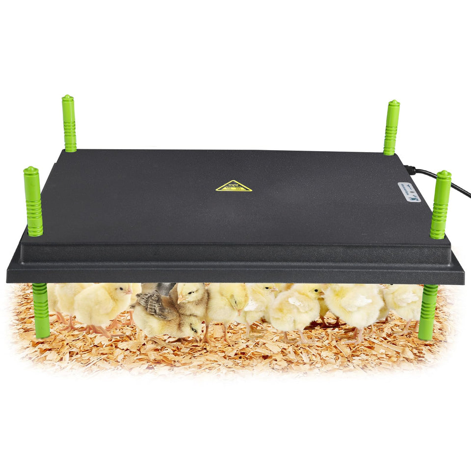 Tetuga Chick Brooder Heating Plate -16 x 22 Inch Chicken Brooder Heater Plate for Chicks with Adjustable Height & Angle - 50W Safer Than Brooder Lamp Warms Up to 50 Chicks