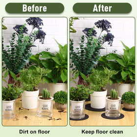 Patelai cork plant coaster 8 inch absorbs drips and cushions pots