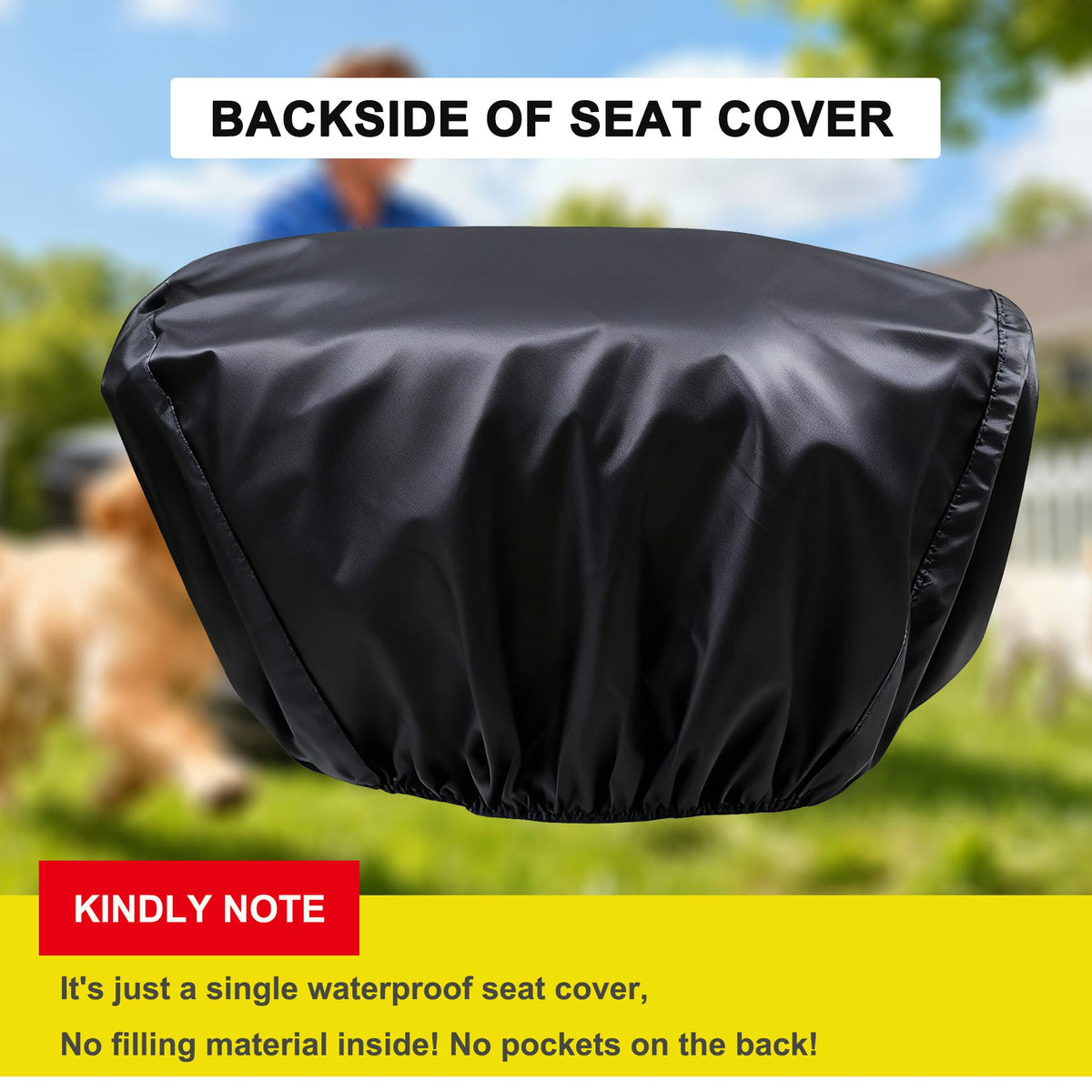 BeadChica seat cover for Cub Cadet helps prevent wear and tear between mowings.