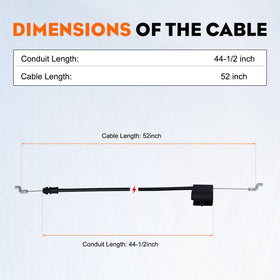 Hipa replacement cable for Jonsered LM2150 series supports easy maintenance.