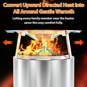 Uniflasy Heat Deflector for Solo Stove Bonfire 19.5-Inch | 304 Stainless Steel, Portable Diffuser with Handle