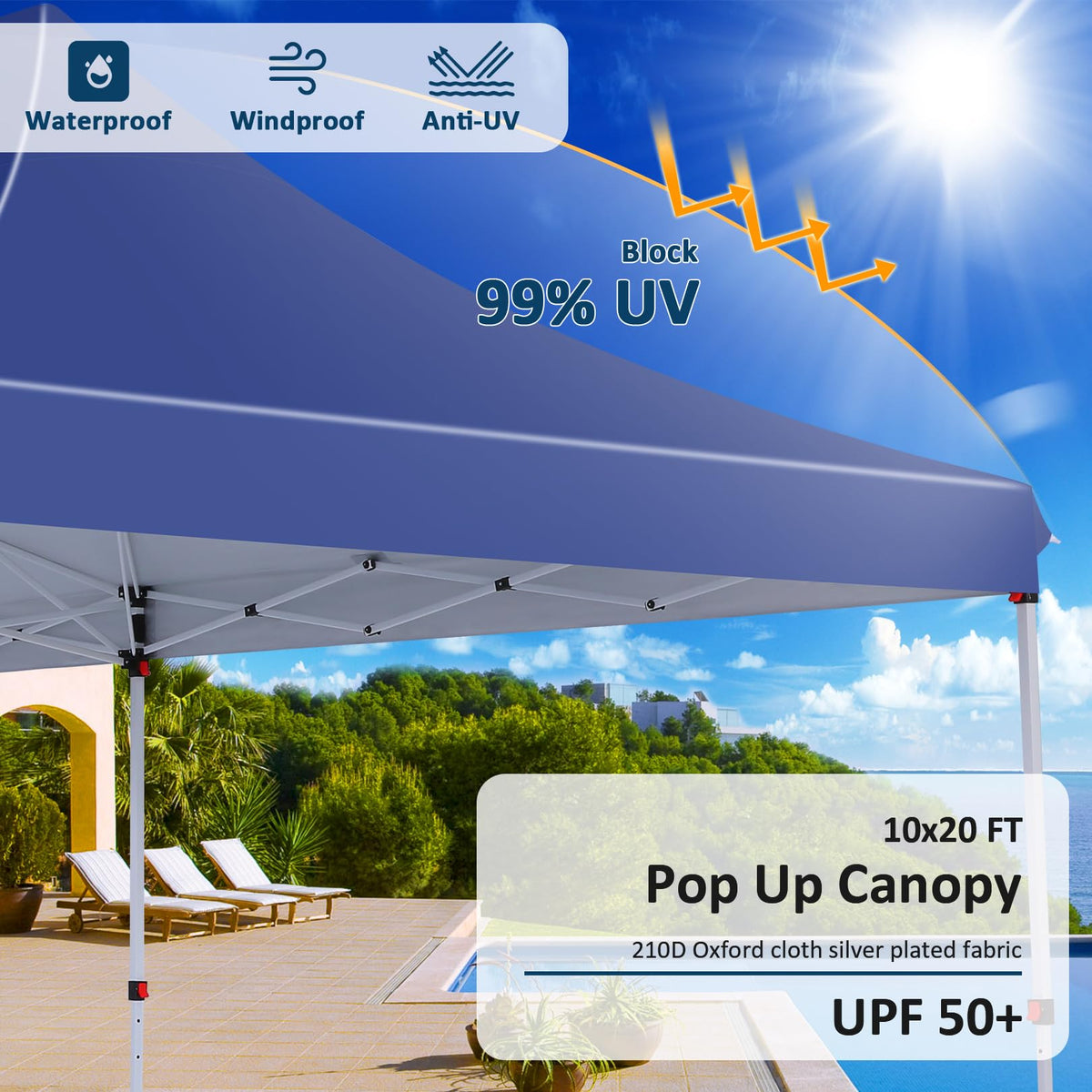 COBIZI 210D Oxford fabric with UV protection and water resistance