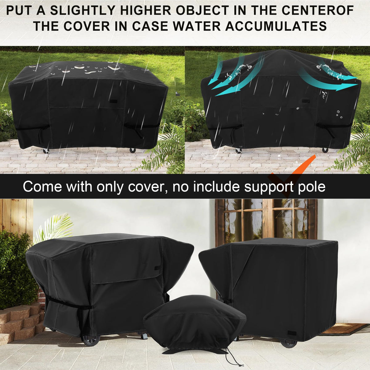 NettyPro Griddle Cover for Blackstone 28-inch Griddle — Waterproof & UV-Resistant, 2-Burner