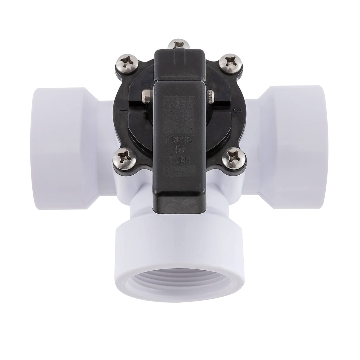 Abplag 3-Way Diverter Valve – 1/2 in Female Universal Hose Adapter with Clamps