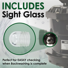 Rx Clear SP0714T VariFlo Top Mount 6-Way Valve – Compatible with Hayward Pro & VL Filters