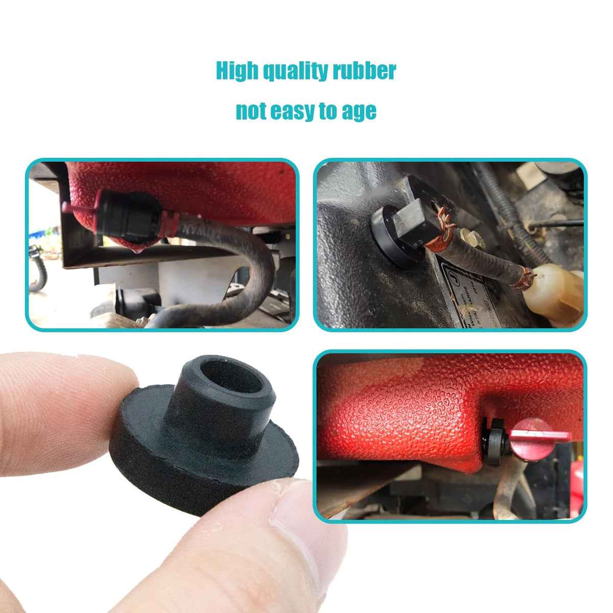 Designed for 13mm tank hole compatibility across popular mowers