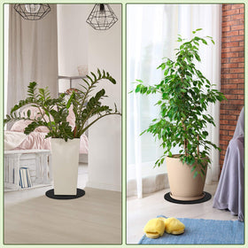Patelai round fabric coasters set ideal as a practical gift for plant lovers