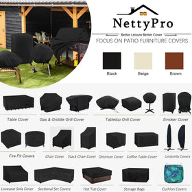 NettyPro Griddle Cover for Blackstone 28-inch Griddle — Waterproof & UV-Resistant, 2-Burner