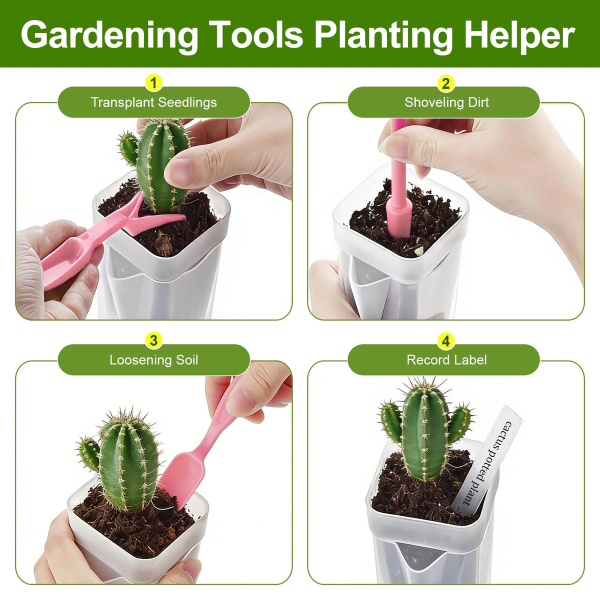 HITOSTAR 12-Pack 2-Inch Clear Self-Watering Pots for Indoor Plants