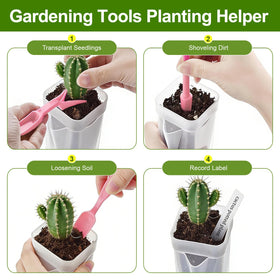 HITOSTAR 12-Pack 2-Inch Clear Self-Watering Pots for Indoor Plants