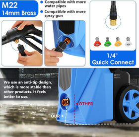 Imdot 33ft hose extended for wide-area outdoor cleaning
