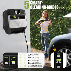Imdot remote control settings for quick pressure tweaks during cleaning.