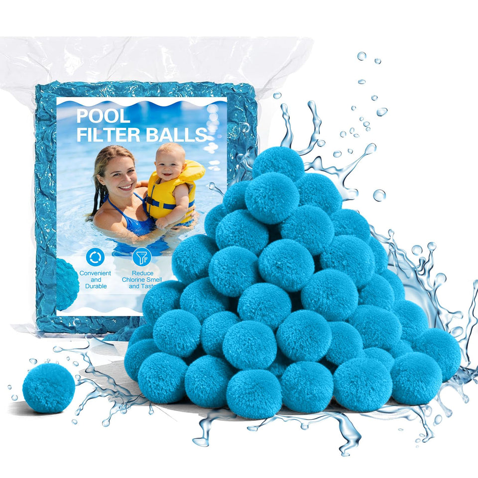 iMiibel filter balls blue pack for easier pool maintenance and clearer water