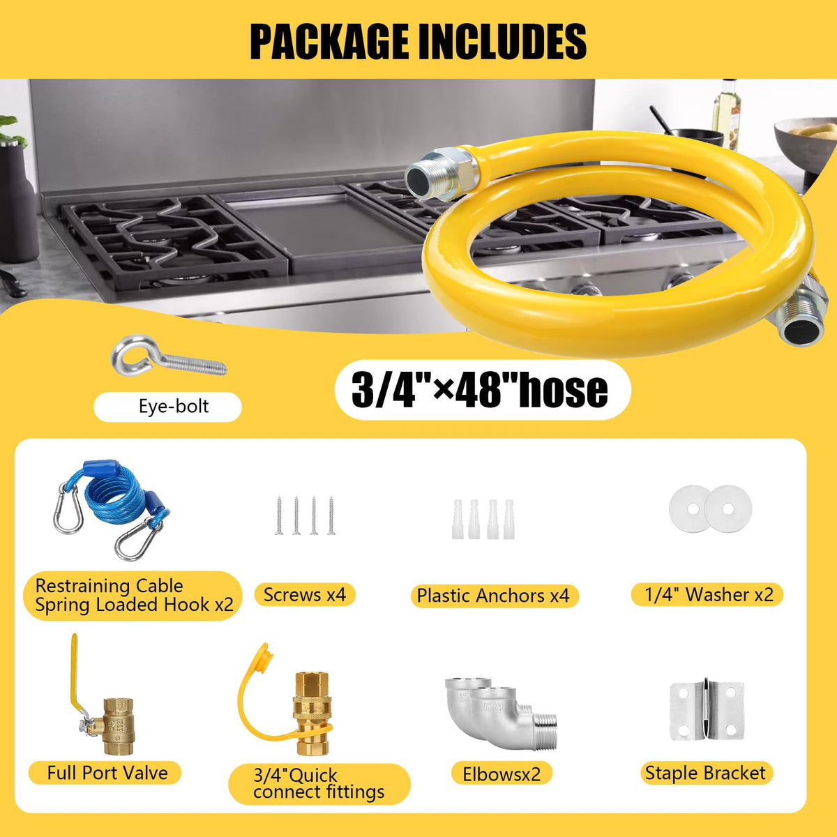 IMOLI Elbow fittings assembly image emphasizing complete installation kit for quick prep.