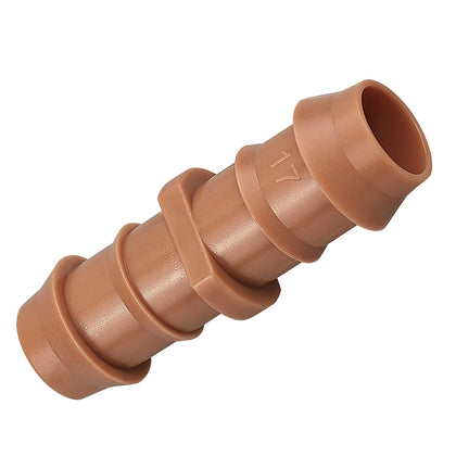 iMopo 35-pack drip fittings in brown for durable leak-free irrigation systems.