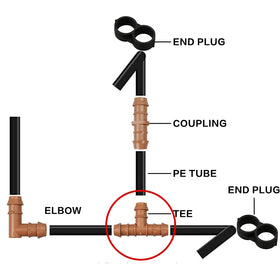 Compatible with Rain Bird, Orbit, Dig, Toro tubing for versatility