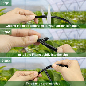 iMopo easy install shows tubing pushed over barb without tools