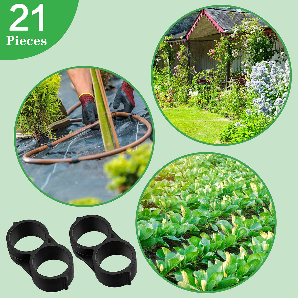 iMopo end-cap plugs help maintain efficient watering in 1/2 inch tubing