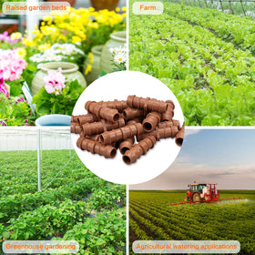 iMopo garden-bed irrigation setup supports reliable plant-watering routines.
