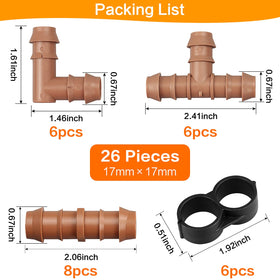 iMopo barbed elbows simplify layout changes for sprinkler setups near beds