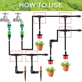 iMopo quarter inch drip tubing compatibility for flexible irrigation setups